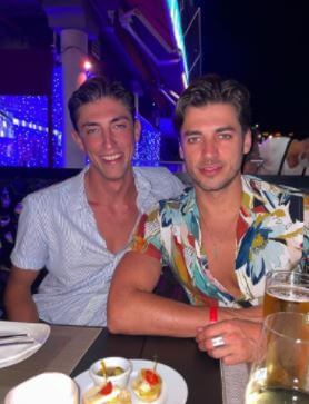 Harry Johnson with his brother George.